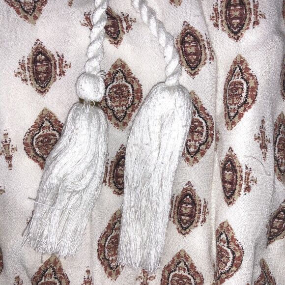 lucky brand Women’s Blouse Tassels Colorful Size Large - Picture 10 of 16